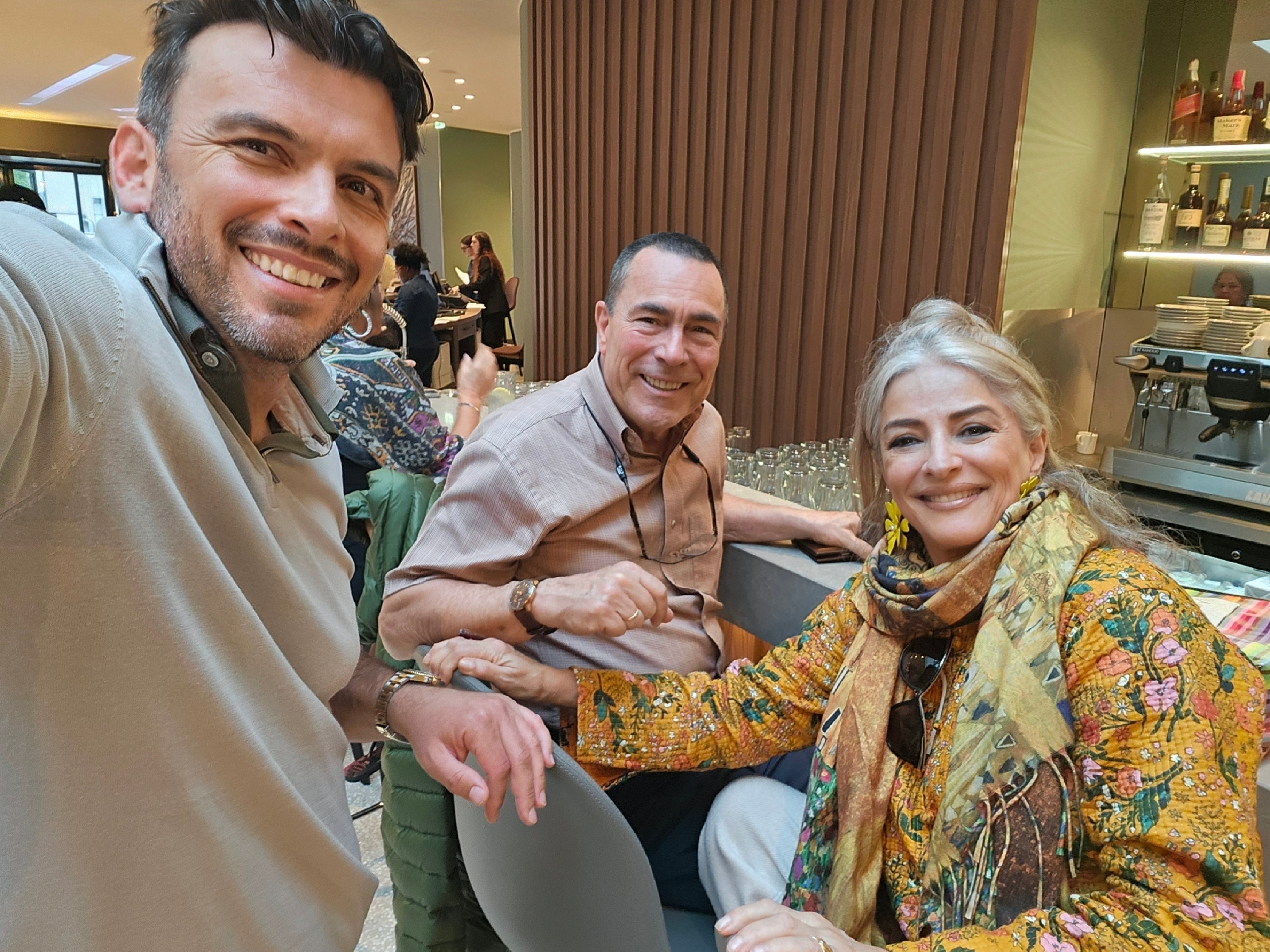 Sasha Rojnik with tour guests