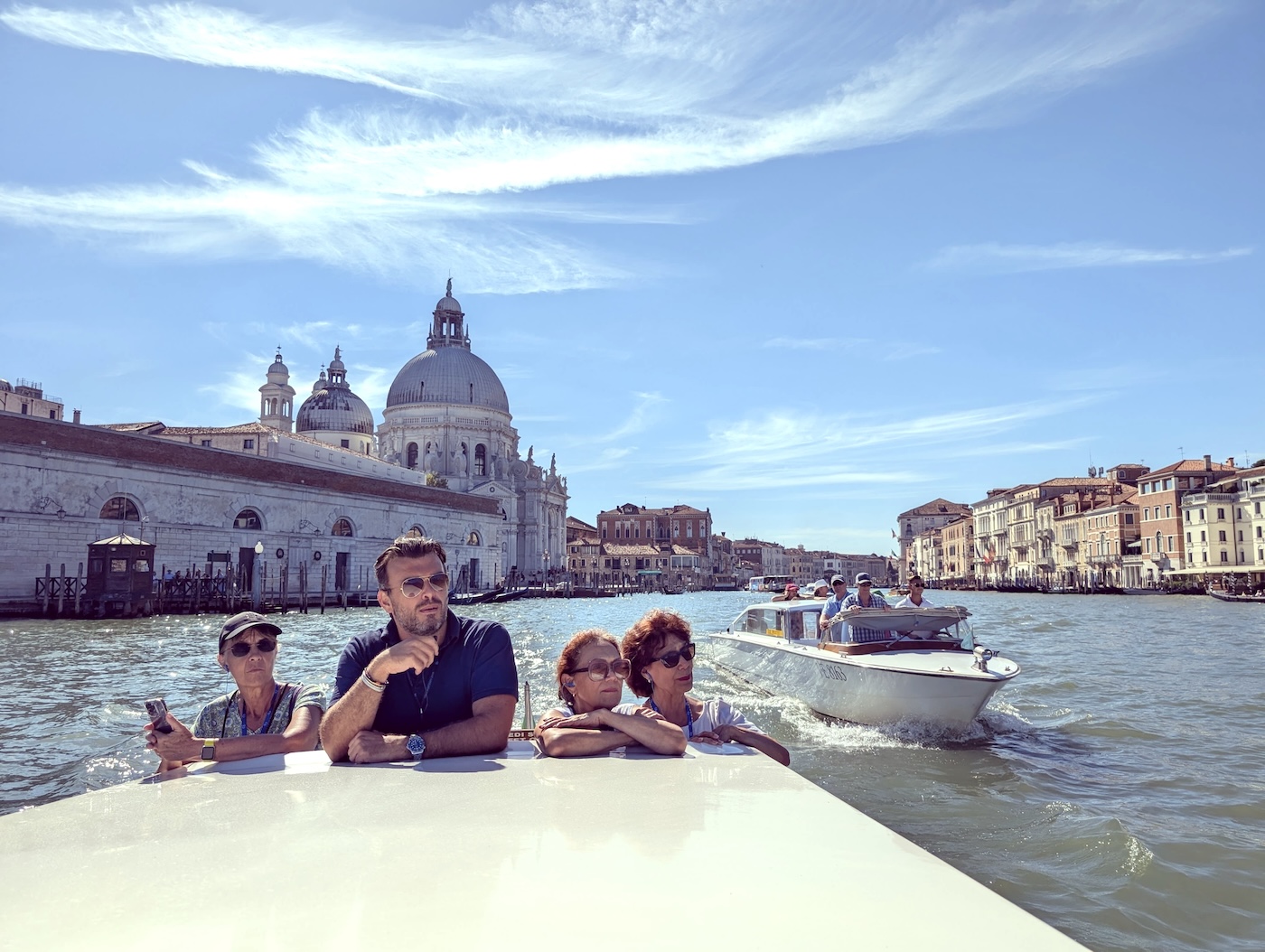 Sasha Rojnik leading a tour in Venice — Grand Canal